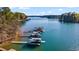 Lake Hartwell features multiple private boat docks perfect for accessing the water at 3578 Hope Rd, Cumming, GA 30041