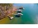 Lake Hartwell features multiple private boat docks perfect for accessing the water at 3578 Hope Rd, Cumming, GA 30041
