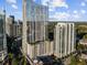 Modern high-rise building featuring a rooftop pool and spacious balconies with stunning views at 855 Peachtree Ne St # 2706, Atlanta, GA 30308
