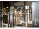 Modern building entrance featuring glass doors with 'Viewpoint Private Residences' branding at 855 Peachtree Ne St # 2706, Atlanta, GA 30308