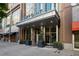 Welcoming building entrance with modern architecture, lush greenery, and a clear 'Viewpoint' sign at 855 Peachtree Ne St # 2706, Atlanta, GA 30308