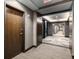 Elegant hallway with neutral colors and recessed lighting for a modern, welcoming feel at 855 Peachtree Ne St # 2706, Atlanta, GA 30308