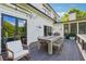 Inviting deck with ample seating and dining space overlooking the treed backyard at 21 Edgewater Se Dr, Cartersville, GA 30121