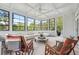 Inviting sunroom filled with natural light and offering an outdoor view of the landscape at 21 Edgewater Se Dr, Cartersville, GA 30121