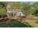 Charming two-story brick home with well-manicured front yard and mature trees at 6221 Woodlore Nw Dr, Acworth, GA 30101