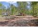 A large lot featuring mature trees, a small structure, and an RV in a quiet wooded setting at 175 Springvalley Way, Stockbridge, GA 30281
