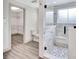 Beautiful bathroom featuring a glass shower with a seat, plus a walk-in closet at 5 Northlake Cir # 4 & 5, Peachtree City, GA 30269