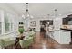 Open-concept kitchen seamlessly connects to the dining area, ideal for modern living and entertaining at 510 Towneside Ln, Marietta, GA 30064