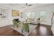 Spacious living room features a fireplace, built-in shelving, and hardwood floors at 510 Towneside Ln, Marietta, GA 30064