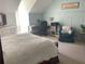Cozy bedroom featuring an office space with a desk, chair, and a comfortable armchair for relaxation at 5167 Manitu Sw Ct, Lilburn, GA 30047