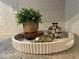 Close-up of decorative items on a kitchen counter with subway tile backsplash at 727 Channing Nw Dr, Atlanta, GA 30318