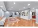 Spacious basement featuring hardwood floors, built-in cabinets, and plenty of open space at 1207 Promontory Path, Marietta, GA 30062
