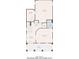 Detailed floor plan showcasing the layout of the first level, with foyer, living room, garage and storage at 7515 Cordery Rd, Cumming, GA 30040