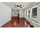 Spacious living room with hardwood floors, plenty of natural light, and modern fixtures at 856 Glenway Dr, East Point, GA 30344