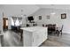 Stylish island open to the living room and dining area, great for gatherings at 1035 Avalon Dr, Lawrenceville, GA 30044