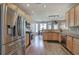 Kitchen view showcasing stainless steel appliances, granite countertops and a view to the breakfast nook at 4111 Mcever Woods Nw Dr, Acworth, GA 30101