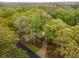 Aerial view of a cozy home surrounded by mature trees and lush greenery, tucked away in a peaceful wooded neighborhood at 3450 Brookhill Cir, Marietta, GA 30062