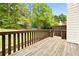 Wooden back deck overlooking the backyard at 5213 Pinnacle Point Ct, Norcross, GA 30071