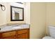 Bathroom featuring granite countertops, modern fixtures, and a clean, neutral color scheme at 5213 Pinnacle Point Ct, Norcross, GA 30071