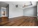 Open bedroom area showcasing wood floors and neutral paint at 711 Cosmopolitan Ne Dr # 213, Atlanta, GA 30324