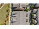 Aerial view of townhome rooftops showcasing the layout and landscaping at 1129 Cordia Nw Ave, Atlanta, GA 30318