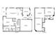 Detailed floor plan showcasing layout of both floors, including the bedrooms, bathrooms, kitchen and garage at 1809 Park Land Ln, Snellville, GA 30078