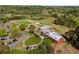 Aerial view of golf course and driving range at 3018 Bradshaw Club Dr, Woodstock, GA 30188