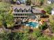 Stunning home featuring a private backyard oasis with a sparkling pool and an entertainment area at 3018 Bradshaw Club Dr, Woodstock, GA 30188