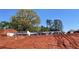 New home foundation under construction with soil backdrop against a blue sky at 3063 Reserve Ct Sw, Conyers, GA 30094