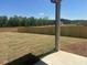 A spacious backyard with a wood fence and beautiful green trees at 157 Longhorn Way, Auburn, GA 30102