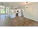 Modern kitchen featuring a center island, white cabinets, and stainless steel appliances at 31 Cedar Gate Ln, Kingston, GA 30145