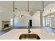 Modern kitchen featuring a center island, pendant lighting, and open floor plan at 31 Cedar Gate Ln, Kingston, GA 30145