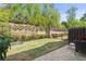 Beautiful backyard with a well-maintained lawn, offering a serene outdoor space at 705 Abbington River Ln, Atlanta, GA 30339