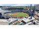 Aerial view of Truist Park showing the entire baseball field and surrounding entertainment areas at 705 Abbington River Ln, Atlanta, GA 30339