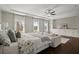 Spacious main bedroom with white walls, and a sitting area at 705 Abbington River Ln, Atlanta, GA 30339