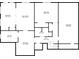 Basement floor plan showcasing bedrooms, a Gathering room, and a bathroom layout at 896 Winn Rd, Douglasville, GA 30134