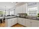 Well-appointed kitchen with stylish cabinetry and a view to the dining area at 896 Winn Rd, Douglasville, GA 30134