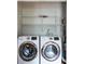 Convenient laundry room featuring a modern, side-by-side washer and dryer at 1412 Woodbine Se Ave, Atlanta, GA 30317