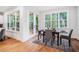 Bright breakfast nook with large windows and access to the outdoor deck at 5260 Moore St, Stone Mountain, GA 30083