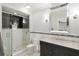 Modern bathroom with glass-enclosed shower and updated vanity, providing a spa-like retreat at 1861 8Th St, Atlanta, GA 30341
