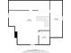 Floorplan of attic level showing dimensions of attic space, as well as the staircase leading to the area at 645 Iroquois Ne Dr, Marietta, GA 30060