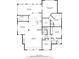 Detailed floor plan showcasing layout of rooms, including bedrooms, bathrooms, kitchen, and living spaces at 645 Iroquois Ne Dr, Marietta, GA 30060