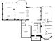 Basement floor plan featuring a recreation room, wet bar, bedroom, and storage at 6935 Wakehurst Pl, Cumming, GA 30040