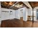 The basement has finished floors, exposed ceiling, and neutral walls and is ready for your design ideas at 2763 Macby Walk, Marietta, GA 30066