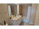 Bathroom with white vanity, black fixtures, and shower-tub combination at 3324 Peachtree Ne Rd # 905, Atlanta, GA 30326