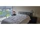 Modern bedroom with a large window overlooking the city at 3324 Peachtree Ne Rd # 905, Atlanta, GA 30326