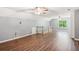 Large bonus room with hardwood floors and natural light at 7675 Rose Ln, Cumming, GA 30040