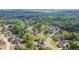 Aerial view of a suburban neighborhood with lush greenery, spacious yards, and a pool at 4455 Sirrocco Sw Ln, Lilburn, GA 30047
