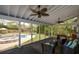 Screened porch overlooking a pool and a lush backyard. Enjoy outdoor living! at 4455 Sirrocco Sw Ln, Lilburn, GA 30047