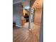 Kitchen view showcasing stainless steel appliances and light-colored cabinets at 5449 Festival Ave, Fairburn, GA 30213